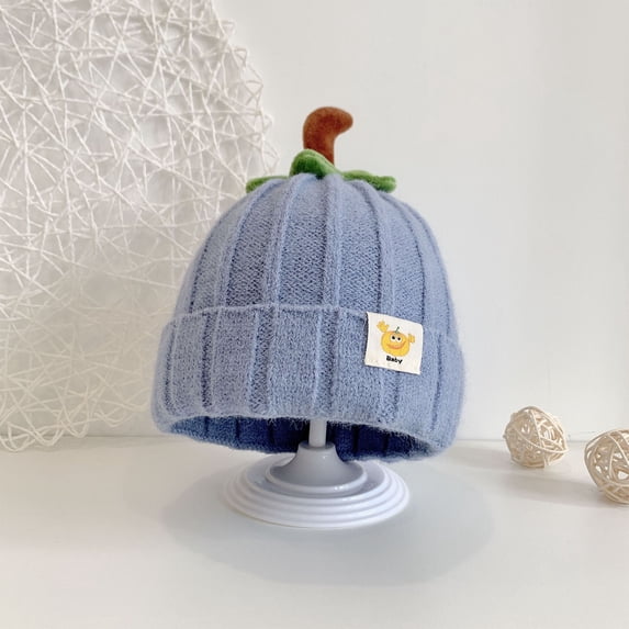 Pumpkin Cute Boys And Girls Knitted Solid Color Hat(6 Months - 3 Years)