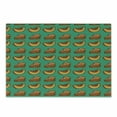 thumbnail image 1 of Pumpkin Cutting Board, Graphic Image of Sketchy Repeating Pie Slices Thanksgiving Day, Decorative Tempered Glass Cutting and Serving Board, in 3 Sizes, by Ambesonne, 1 of 2