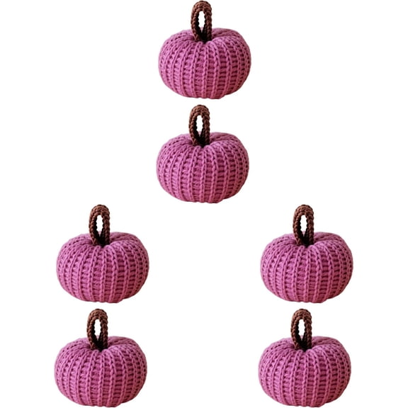 Pumpkin Decor for Fall Home – Handmade Crochet Pumpkins, Rustic Farmhouse Thanksgiving Centerpiece, Halloween Mantel & Table Decorations