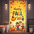 thumbnail image 1 of Pumpkin Decoration Happy Fall Banner Autumn Leaves Harvest Scarecrow Decoration for Fall Festival Thanksgiving Home Decor Seasonal Celebration, 1 of 9