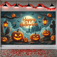 thumbnail image 1 of Pumpkin Decoration Happy Halloween Outdoor Decoration Haunted House for Halloween Party Outdoor Event Autumn Celebration, 1 of 9