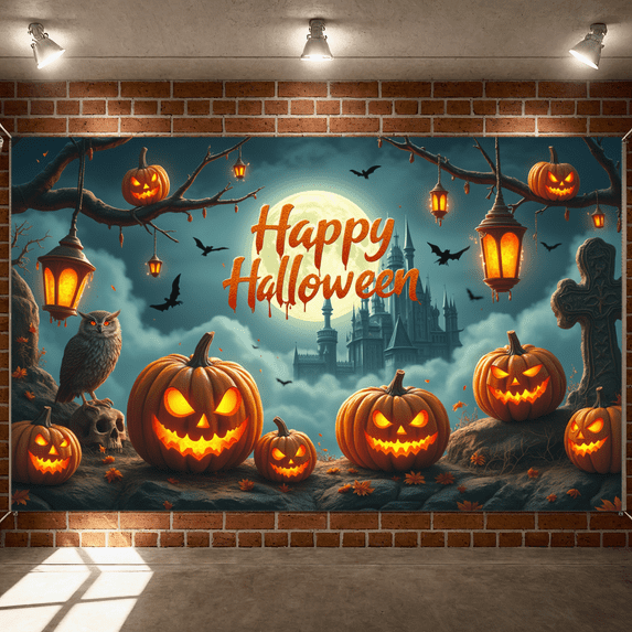 Pumpkin Decoration Happy Halloween Outdoor Decoration Haunted House for Halloween Party Outdoor Event Autumn Celebration