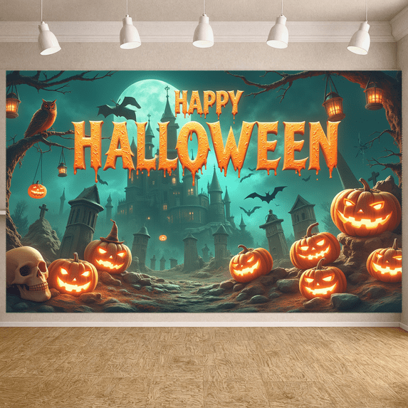 Pumpkin Decoration Happy Halloween Outdoor Decoration Haunted House for Halloween Party Outdoor Event Autumn Celebration