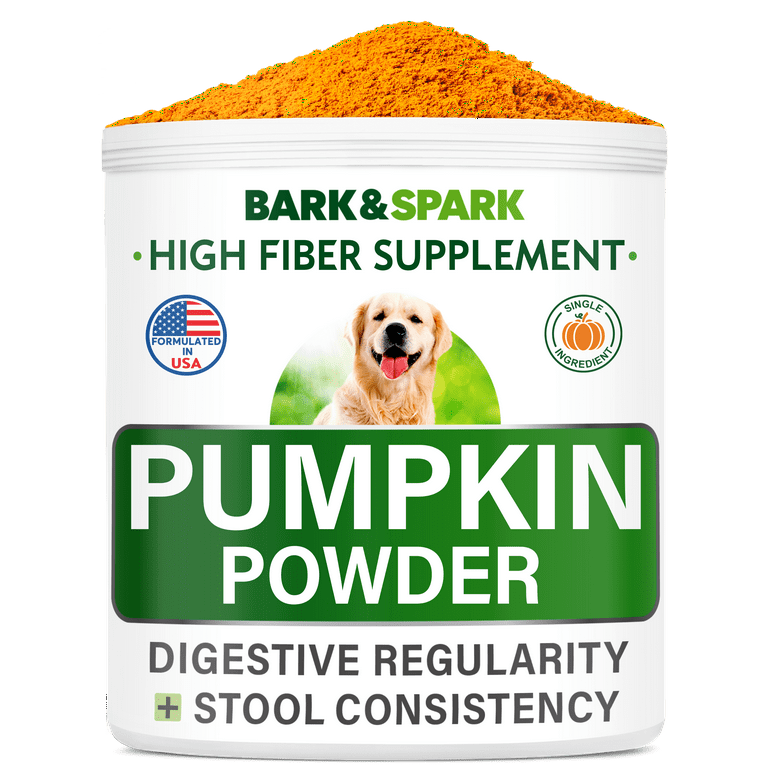 Pumpkin for Dogs 8oz Powdered Fiber Supplement and Stool Softener Treat Diarrhea Constipation Upset Stomach Food Sensitivity Improve