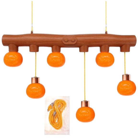 Pumpkin Drop Stick Game with 5 Hanging Pumpkins, Battery Operated Reaction Toy for Halloween Party and Family Game Night