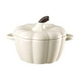 thumbnail image 1 of Pumpkin Dutch Oven Pot with Lid for Baking, Multifunctional Ceramic Container for Christmas Thanksgiving Decor Pot Gift (White), 1 of 6