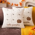 thumbnail image 1 of Pumpkin Embroidery Throw Pillow Cover Pumpkin Letter Decorative Square Sofa Cushion Cover Fall Farmhouse Couch Decor by OVFUIZ, 1 of 8