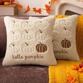 thumbnail image 1 of Pumpkin Embroidery Throw Pillow Cover Pumpkin Letter Decorative Square Sofa Cushion Cover Fall Farmhouse Couch Decor by OVFUIZ, 1 of 8
