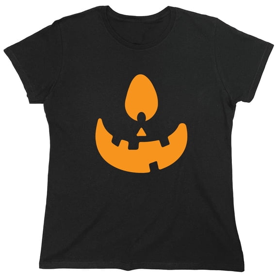 Pumpkin Eye Sarcastic Humor Novelty Funny Women's Casual Tees