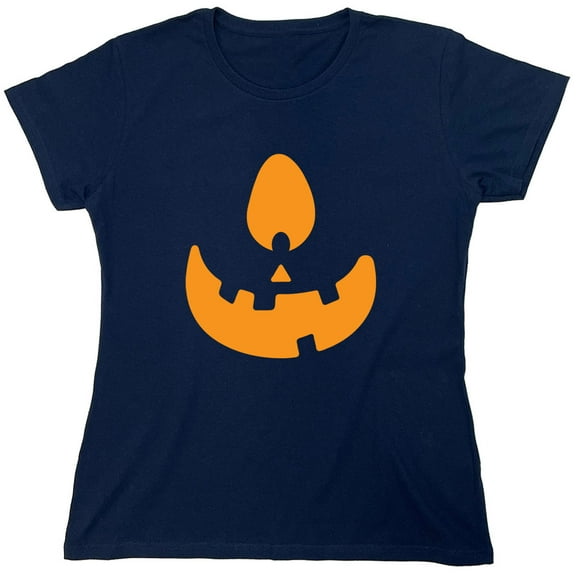 Pumpkin Eye Sarcastic Humor Novelty Funny Women's Casual Tees