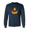 thumbnail image 1 of Pumpkin Eye Sarcastic Humor Novelty Men's Long Sleeve Shirts, 1 of 3