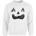 thumbnail image 1 of Pumpkin Face Black Jack o Lantern Unisex Sweatshirt Halloween Sweater for Her Him - S M L XL 2XL 3XL 4XL 5XL Graphic Tee - Women Men Crewneck Funny Happy Halloween Holiday Gift, 1 of 2