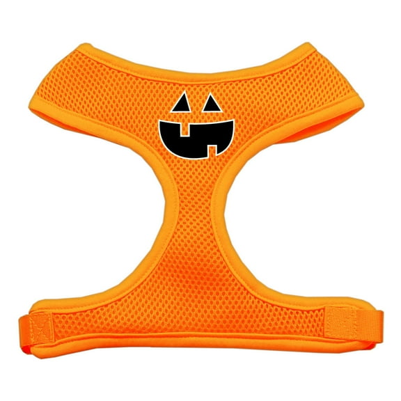 Pumpkin Face Design Soft Mesh Pet Harness