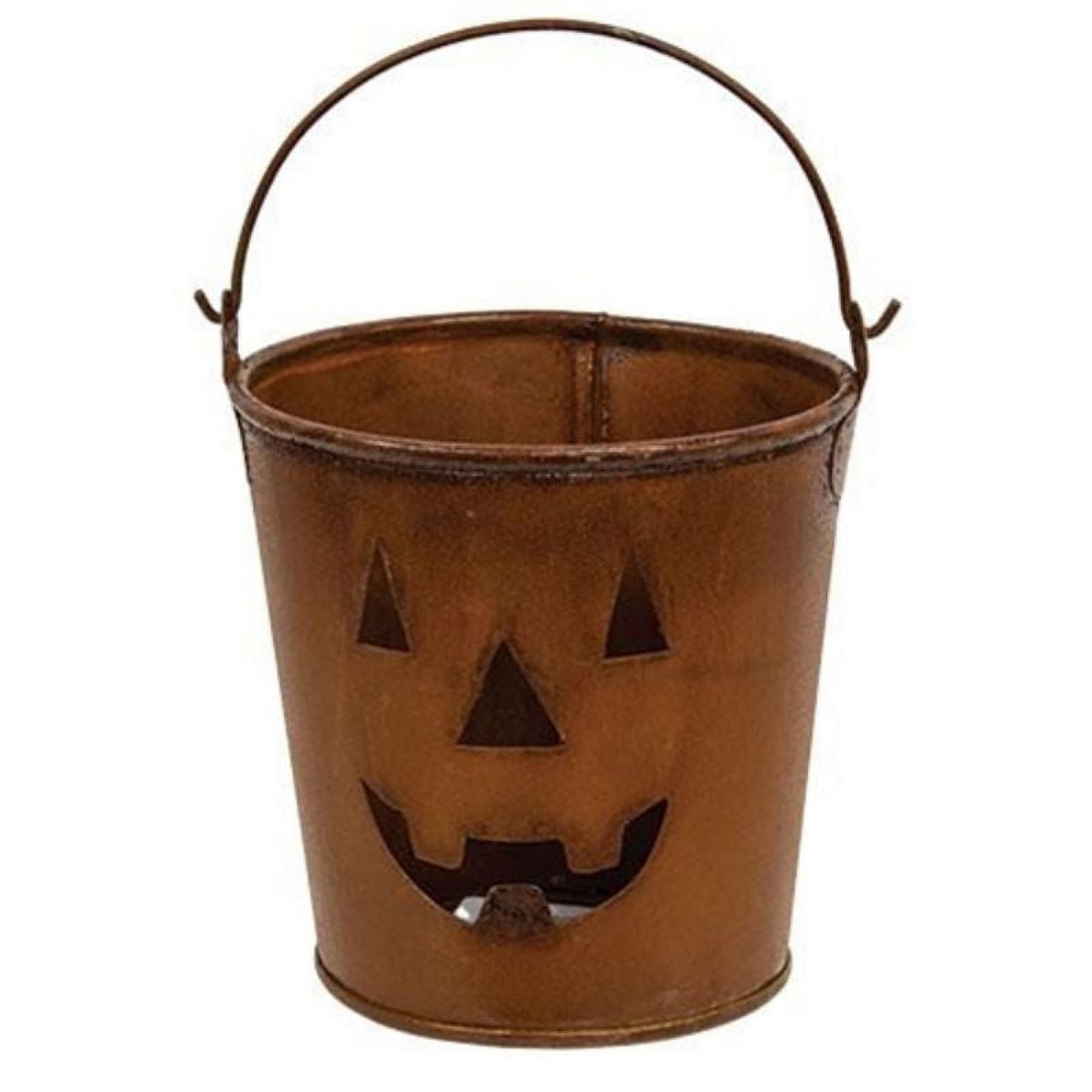 Pumpkin Face Metal Bucket - Walmart.com