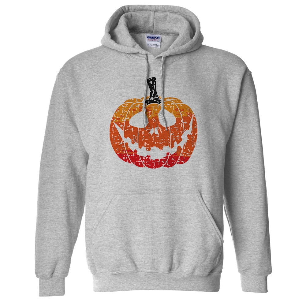 Pumpkin Face Ombre Hoodie Sweatshirt Unisex 4X Large Grey Walmart