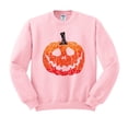 thumbnail image 1 of Pumpkin Face Ombre Sweatshirt Unisex 3X-Large Pink, 1 of 5
