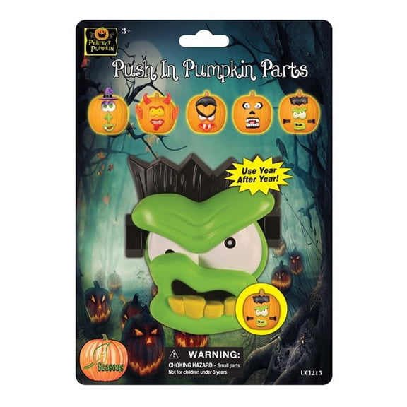 Push In Pumpkin Face Parts