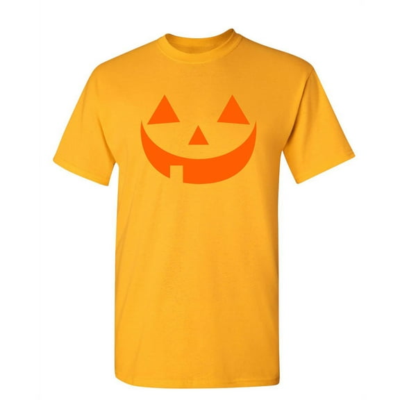 Pumpkin Face Sarcastic Humor Graphic Novelty Funny T Shirt