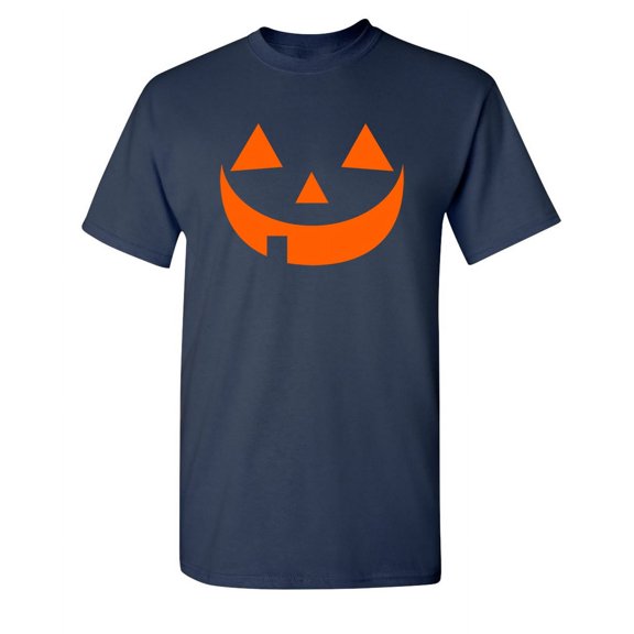 Pumpkin Face Sarcastic Humor Graphic Novelty Super Soft Ring Spun Funny T Shirt