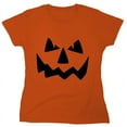 thumbnail image 1 of Pumpkin Face Sarcastic Humor Novelty Funny Women's Casual Tees, 1 of 3