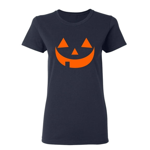 Pumpkin Face Sarcastic Novelty Gift Idea Adult Humor Funny Women's Casual Tees