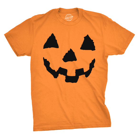 Pumpkin Face T-Shirt Funny Halloween Jack O Lantern Shirt Graphic Tees