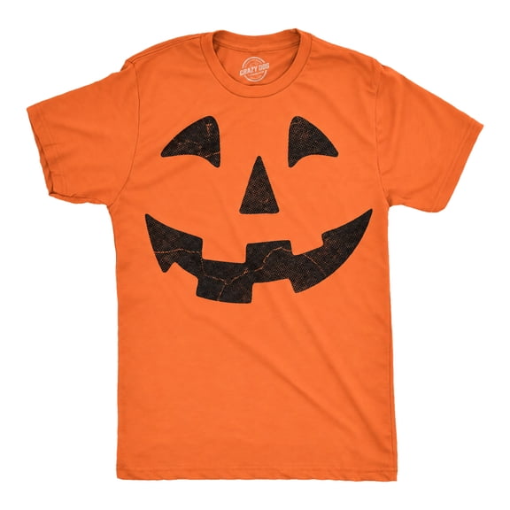 Pumpkin Face T-Shirt Funny Halloween Jack O Lantern Shirt Graphic Tees