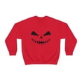 thumbnail image 1 of Pumpkin Face Unisex Heavy Blend Crewneck Sweatshirt, 1 of 3