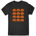 thumbnail image 1 of Pumpkin Faces Graphic Tee Halloween Humor Design Mens Funny Comfort Cotton T-Shirt Black S-5XL, 1 of 5