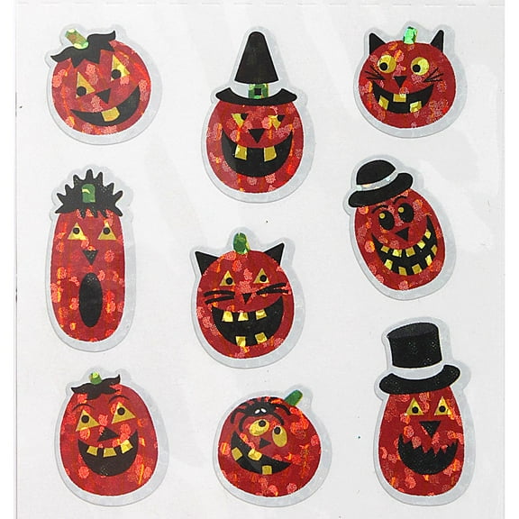 Pumpkin Faces Sandylion Acid-Free Stickers