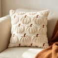 thumbnail image 1 of Pumpkin Fall Decorative Throw Pillow Covers Soft Faux Fur Pillow Covers for Autumn Harvest, Fluffy Plush Accent Pillow Cases for Farmhouse Halloween Decor, 1 of 4