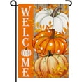 thumbnail image 1 of Pumpkin Fall Garden Flags for Outside Burlap Double Sided, Welcome Autumn Thanksgiving Sign Small Flag Farmhouse Holiday Yard Lawn Outdoor Decorations DF797, 1 of 4