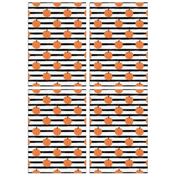 Pumpkin Fall Kitchen Towels Set of 4, Maple Leaves Design, Absorbent Soft Bar Towels, Farmhouse Home Decor