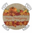 thumbnail image 1 of Pumpkin Fall Round Tablecloth for 36-44 Inch Tables,Fitted Table Cover with Elastic Edge,Thanksgiving Maple Farmhouse Corn Vintage Waterproof Outdoor Table Cloth Protector for Patio Garden Dinner, 1 of 9