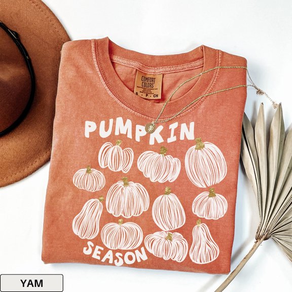 Pumpkin Fall Season Day Vintage Autumn V9 T-Shirt