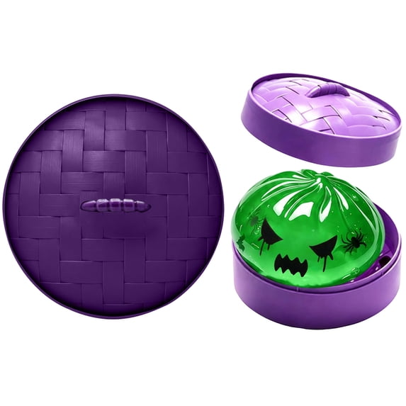 Pumpkin Fidgets, Halloween Spooky Ghost Dumpling Squishies Balls, Dumplings Stress Balls for Adults Fidget Balls With Steamer,Relief Fidget Sensory for Holiday & Birthday Gifts