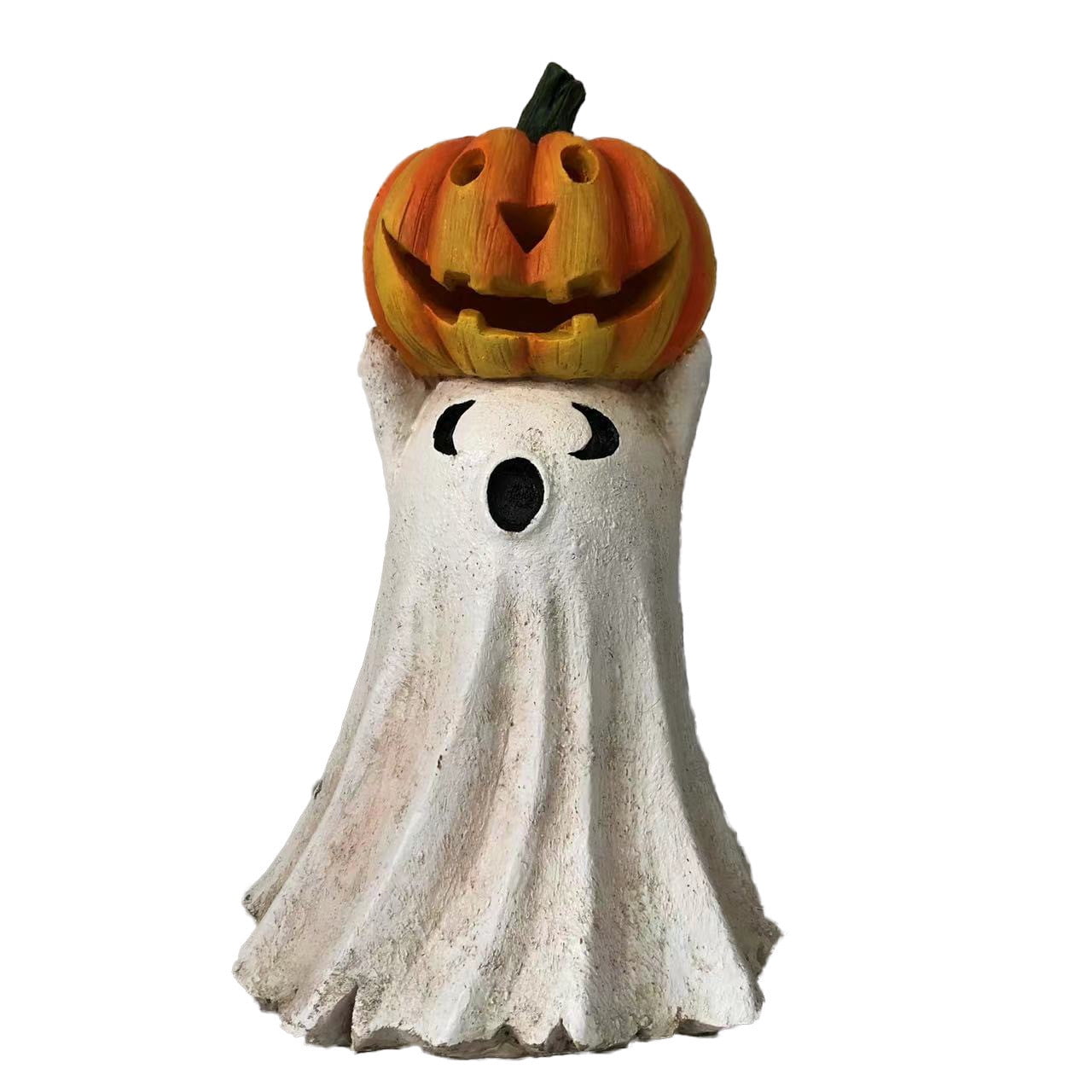 Pumpkin Figurines Light Up Resin Statue Pumpkin Figurines Novelty 2024