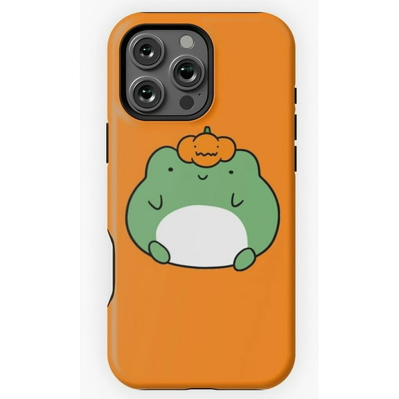 Pumpkin Frog Cute Halloween Phone Case for iPhone 11 12 13 14 15 16 Pro Max