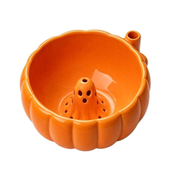 Pumpkin Fruit Washer Basket PLA Berry Strainer Colander with Ghost Swirl Design, Quick Drain Bowl for Strawberries, Snacks, Candy, Kitchen Counter Decor