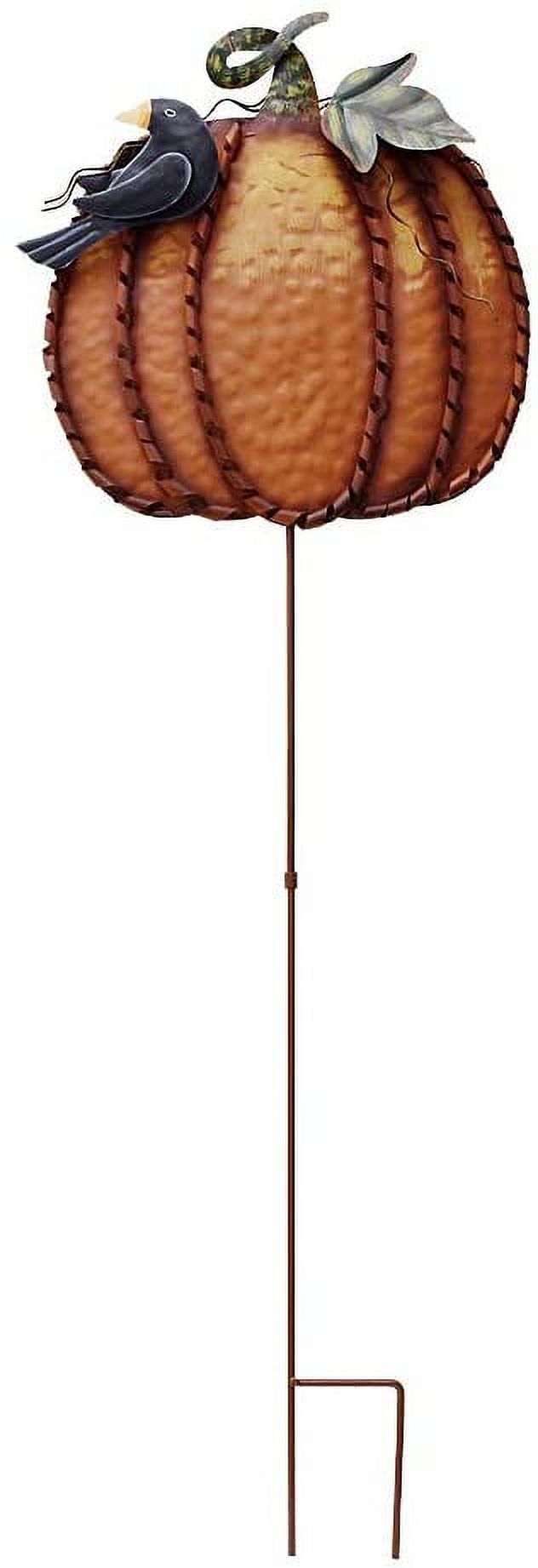 Pumpkin Garden Stake Metal Welcome Sign Fall Decor, Decorative Pumpkin ...