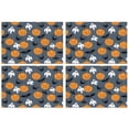 thumbnail image 1 of Pumpkin Ghost Bat Halloween Pattern Summer Placemats Table Placemats Set Of 4-Linen Kitchen Washable Placemats Table Mats 11.8"x17.7" Non-Slip Heat Resistant, 1 of 6