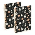 thumbnail image 1 of Pumpkin Ghost Spiderweb Notebooks 2 Pcs 1-subject Journal 60 Sheets A5 College Ruled Paper Detachable Ring 8.3"x5.7", 1 of 8