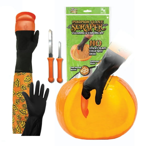Pumpkin Glove Scraper Cleaning  Carving Kit - Adult -Pumpkin Carving Kit