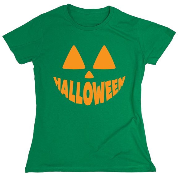 Pumpkin Hallo Sarcastic Humor Novelty Funny Women's Casual Tees