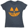thumbnail image 1 of Pumpkin Hallo Sarcastic Humor Novelty Funny Women's Casual Tees, 1 of 3