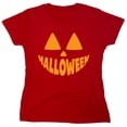 thumbnail image 1 of Pumpkin Hallo Sarcastic Humor Novelty Funny Women's Casual Tees, 1 of 3