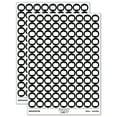 thumbnail image 1 of Pumpkin Halloween Fall Harvest Solid 200+ Round Stickers - Black - Matte Finish - 0.50" Size, 1 of 3