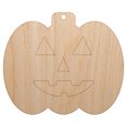 thumbnail image 1 of Pumpkin Halloween Fall Harvest Solid Wood Holiday Christmas Tree Ornament Unfinished DIY Pre-Drilled Craft, 1 of 7