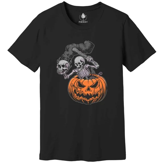 Pumpkin Halloween Shirt Skull Shirt Ghos