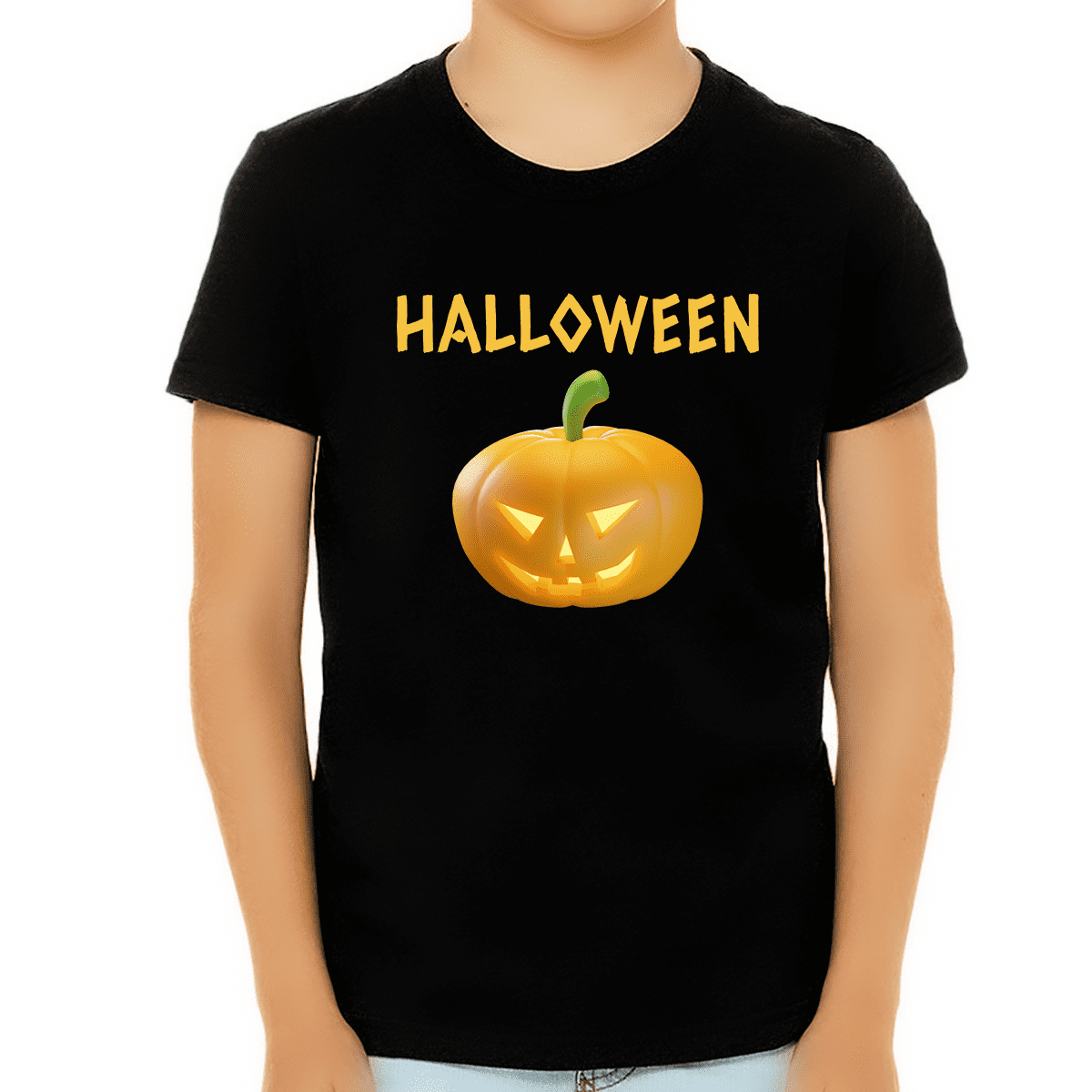 Pumpkin Halloween Shirts for Boys Cute Pumpkin Boys Halloween Shirt